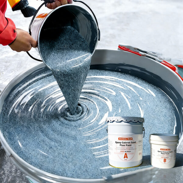 color sand epoxy floor coating