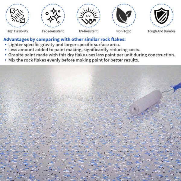 Colored Epoxies Vinyl Flakes