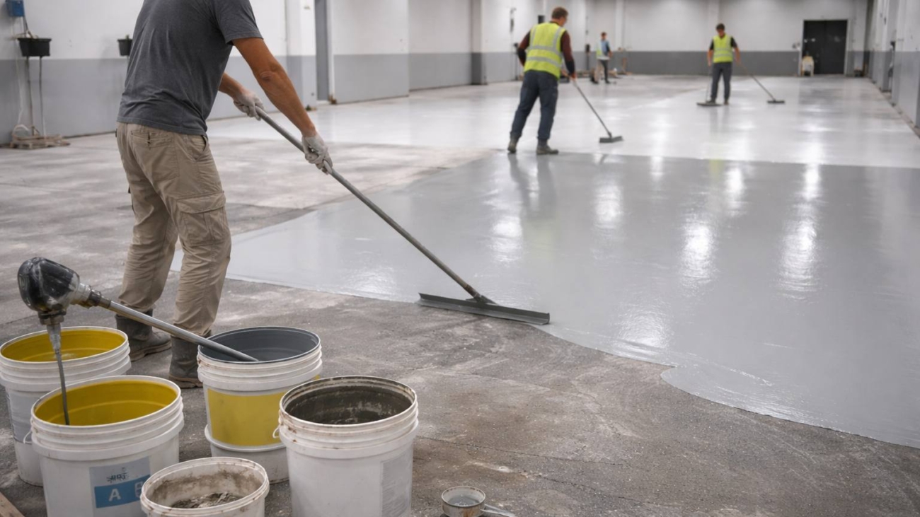 How To Apply Polyaspartic Floor Coating