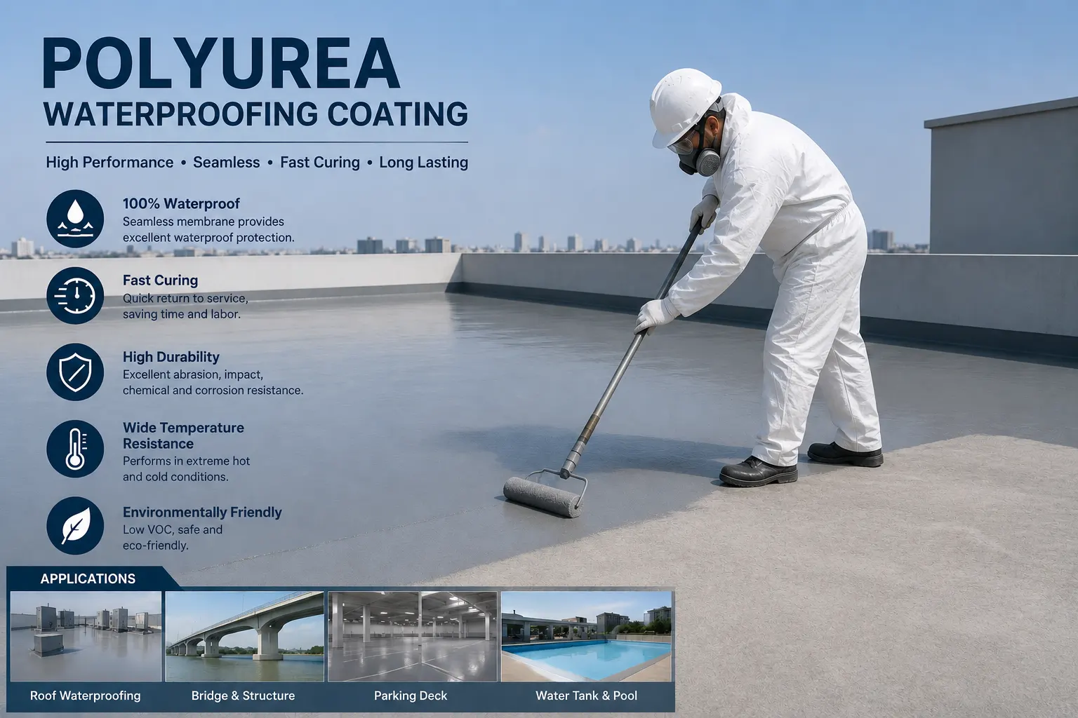 Polyurea Waterproofing Coating